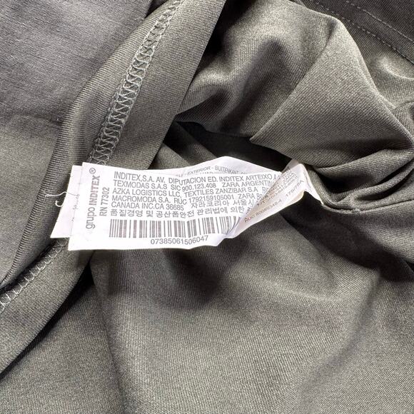 Zara | Green Ruched Mini Skirt - Picture 5 of 6